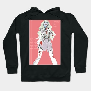 Shinsekai Yori ''SAVING MY LIFE'' V1 Hoodie